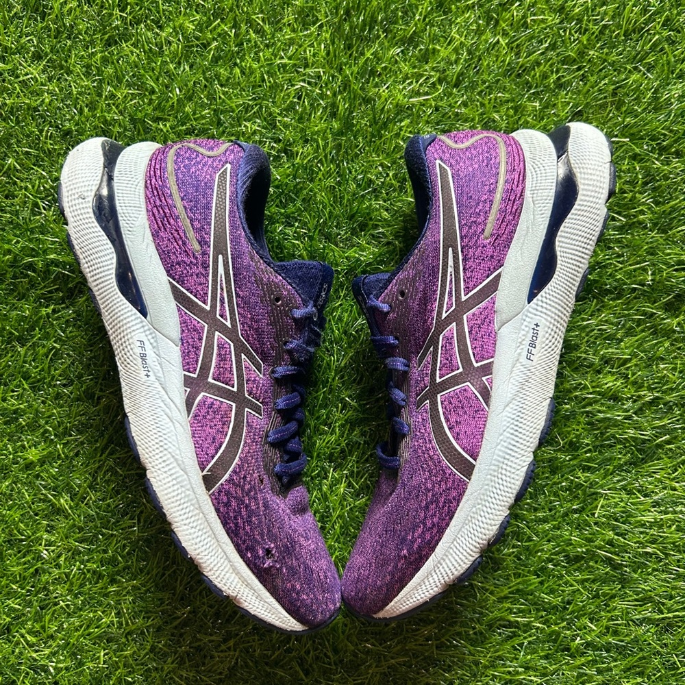 ASICS Women's Purple and Navy Running Shoes